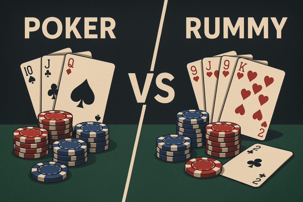 Poker vs Rummy