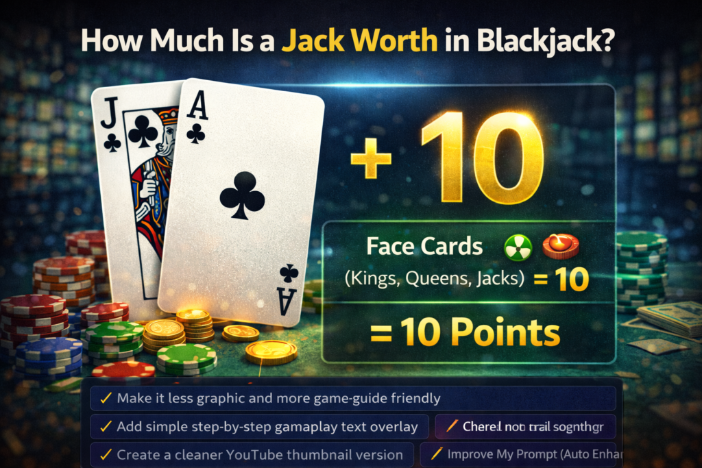 How Much Is a Jack Worth in Blackjack?