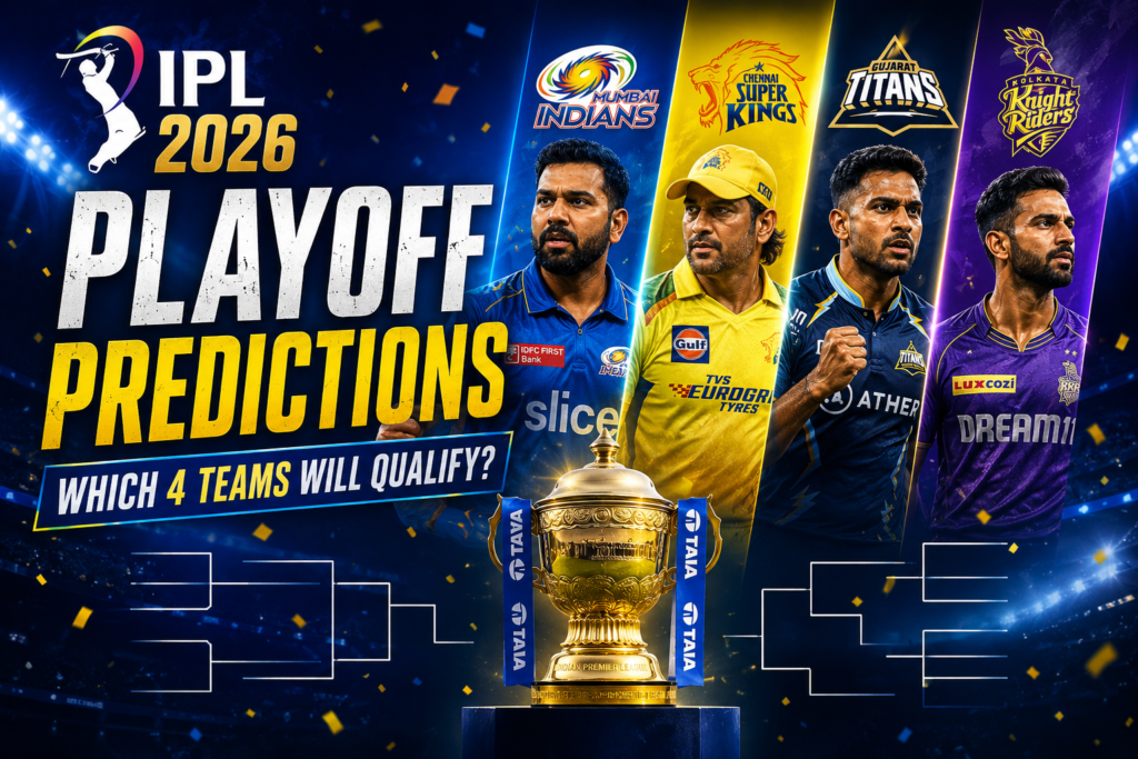 IPL 2026 Playoff Predictions — Which 4 Teams Will Qualify?