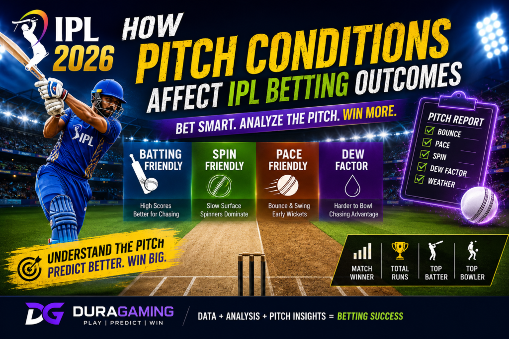 How Pitch Conditions Affect IPL Betting Outcomes in 2026